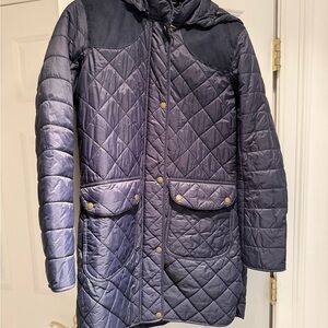 Barbour Dark Blue Quilted Jacket